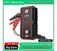 UTRAI Power Bank 2000A Jump Starter Caricatore portatile Car Booster 12V Dispositivo di avviamento automatico Avviamento batteria per auto di emergenza