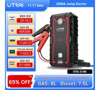 UTRAI Power Bank 2000A Jump Starter caricatore portatile Car Booster 12V dispositivo di avviamento automatico avviamento batteria per Auto di emergenza