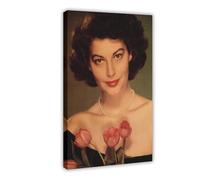UTRDCF AVA GARDNER - Poster su tela con stelle del cinema anni '50, decorazione artistica da parete per soggiorno e camera da letto, 20 x 30 cm