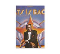 UTRDCF Fats Domino - Poster su tela con stampa di Fats Domino - Fats Is Back, decorazione artistica da parete per soggiorno, camera da letto, 50 x 75 cm