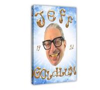 UTRDCF Poster su tela con Jeff Goldblum, decorazione per camera da letto, ufficio, camera da letto, regalo, 30 x 45 cm