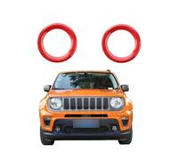 UTSKWD Coprifari for auto | Griglia di copertura inferiore for fendinebbia paraurti anteriore | Anello decorativo inferiore for indicatori di direzione | Compatibile con Jeep Renegade 2019 2020 2021(L