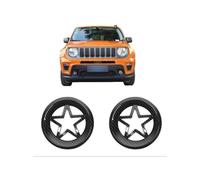 UTSKWD Coprifari for auto | Griglia di copertura inferiore for fendinebbia paraurti anteriore | Anello decorativo inferiore for indicatori di direzione | Compatibile con Jeep Renegade 2019 2020 2021(L