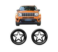 UTSKWD Coprifari for auto | Griglia di copertura inferiore for fendinebbia paraurti anteriore | Anello decorativo inferiore for indicatori di direzione | Compatibile con Jeep Renegade 2019 2020 2021(L