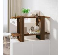 UTSRABFA Scaffali per Archivi Scaffali per CD Scaffali Portaoggetti Libreria/Divisorio Rovere Marrone 80x30x51 cm Adatto per Studio, Ripostiglio, Camera da Letto, Bagno