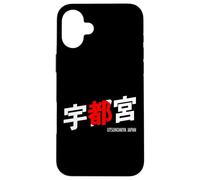 Utsunomiya Giappone City Kanji Word Bandiera giapponese Custodia per iPhone 16 Plus