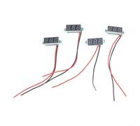 UTTASU 7,1 Mm Per Mini Voltmetro Digitale DC 2,5-40V Per Auto | Per voltmetro moto; protezione da inversione di polarità; regolazione automatica del punto decimale