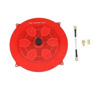 UTTASU Antenna patch tripla feed da 150 mm, 5,8 GHz, 14 dBi, per drone FPV, trasmettitore di immagini Pagoda Array, presa SMA a sinistra, circolare polarizzata, rosso