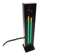 UTTASU AS60 LED Spettro musicale digitale Display del livello audio a 60 segmenti Dual Channel Professional Sound VU Meter Analizzatore con funzione di memoria di controllo del guadagno di velocità