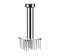 UTTASU Batticarne in acciaio inox 304, strumento da cucina con funzione di rimbalzo automatico, lama professionale per marinata di manzo, maiale, pollo (ago quadrato 28)