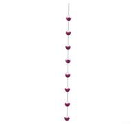 UTTASU Catena per pioggia Villa Rose realizzata in ferro resistente alla ruggine per una gestione affidabile dell'acqua piovana tutto l'anno