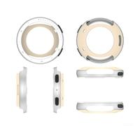 UTTASU Custodia protettiva in metallo per Amazfit Active 2 Sapphire Edition in acciaio inox, anello di ricambio grigio scuro, argento, oro rosa arancione (argento)