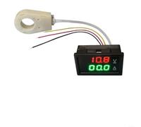 UTTASU Hall Effetto Voltmetro Amperometro Doppio Display DC 0-300V Per 50A 100A 200A 400A Misurazione di Corrente Con Sensore Hall Valori Precisi Misurazioni Facile Installazione (200A)