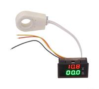 UTTASU Hall Effetto Voltmetro Amperometro Doppio Display DC 0-300V Per 50A 100A 200A 400A Misurazione di Corrente Con Sensore Hall Valori Precisi Misurazioni Facile Installazione (50A)