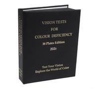 UTTASU Ishihara Libro di prova del colore 2024, 38 lavagne optometria libro di prova per screening visivo, strumento professionale per rilevare la debolezza del verde