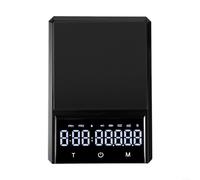 UTTASU JF-033 Bilancia digitale per caffè espresso e per versare con timer, precisione 0,1 g, capacità di 3 kg, conversione automatica dell'unità e base in silicone antiscivolo
