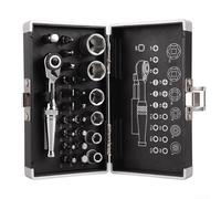 UTTASU Kit completo di attrezzi con chiave a cricchetto da 1/4 di pollice con varie bussole