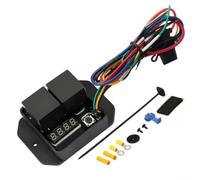 UTTASU Kit interruttore digitale per ventola del radiatore per parte #0444DC0444, 12V/24V doppio controllo della ventola con display LED, temperatura regolabile 40-110°C, funzione di ritardo