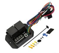UTTASU Kit interruttore digitale per ventola del radiatore per parte #0444DC0444, 12V/24V doppio controllo della ventola con display LED, temperatura regolabile 40-110°C, funzione di ritardo