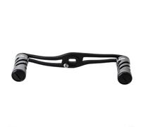 UTTASU Manico per mulinello da pesca, in lega di alluminio, lavorato a CNC, accessorio fai da te, compatibile con mulinelli da baitcasting a goccia d'acqua (90 mm grigio)