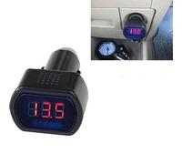 UTTASU Mini voltmetro digitale a LED per monitoraggio della batteria e dell'alternatore dell'auto da 12 V-24 V, display rosso, precisione ± 0,2 V, 70 × 40 × 30 mm, 10 g - Indicatore di tensione