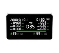 UTTASU Monitor 11 in 1 per interni della qualità dell'aria Display da 7 pollici CO2/PM2.5 PM10 HCHO TVOC Rilevatore di umidità della temperatura con USB-C in tempo reale ricaricabile per casa ufficio
