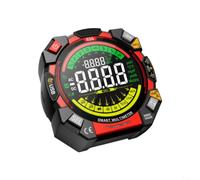 UTTASU Multimetro digitale con display a colori VA e rilevamento NCV, doppio fusibile contro le bruciature, pieghevole per supporto e luce LED per misurazioni precise al buio