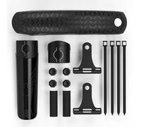 UTTASU Parafango a sgancio rapido per mountain bike 26 27,5 29 pollici, ampio esteso con installazione senza attrezzi e angolo regolabile per ciclismo fuoristrada (A)