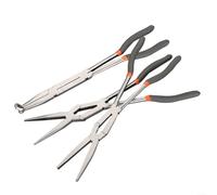 UTTASU Pinze per scollegamento elettrico, 33 cm, a doppio snodo esteso per aree difficili da raggiungere, con manico antiscivolo (C)