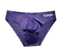 UTTASU Pouch 3D da uomo in seta ghiaccio liscia a bassa ascesa | Seta di ghiaccio liscia, design della tasca 3D, traspirante, taglio basso, per l'uso quotidiano