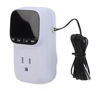 UTTASU Regolatore di temperatura digitale con display LCD, funzione di riscaldamento e raffreddamento, 16 A, 250 V, presa termostatica per riscaldamento, ventilatore, incubatore, acquario, serra, con