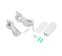 UTTASU Rilevatore di perdite d'acqua WiFi da 5 m con allarme da 90 dB e doppi sensori di inondazione, sonda impermeabile IP67, per app Tuya per SmartLife per monitoraggio remoto della casa, bianco