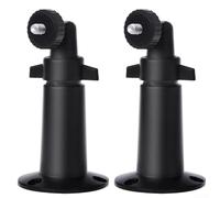 UTTASU Robusto supporto in metallo per telecamere di sicurezza Ring Up Cam cablate e batteria HD, supporta l'installazione a parete, albero o soffitto con 3 viti e 3 tasselli da parete (nero)