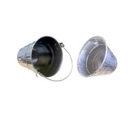 UTTASU Secchio per grasso in alluminio per griglie a pellet Traeger e PitBoss, confezione da 10 fodere usa e getta, in metallo zincato + foglio di stagno, adatto a secchi di grasso standard