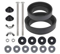 UTTASU Set di montaggio per sedile WC con viti e guarnizioni per sostituzione standard della cisterna WC, installazione facile e collegamento sicuro