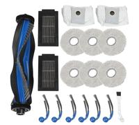 UTTASU Set di ricambi per ECOVACS DEEBOT T30C Omni Gen2, 6 accessori con spazzola principale, spazzole laterali, filtri, panni e sacchetti per la polvere, colore: bianco/nero