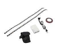 UTTASU Striscia luminosa a LED per scooter elettrico Xiaomi M365/Pro/Max, set da 2 pezzi con modalità flash multicolore, design in PVC impermeabile, installazione facile da legare, solo per uso