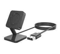 UTTASU Supporto di ricarica per smartwatch Amazfit per Bip6 Supporto di ricarica Compact Desktop Dock Station Materiale ABS Cavo USB Base di ricarica compatibile con Smart Watch Nero