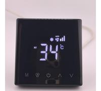 UTTASU Termostato Smart LCD per climatizzazione centralizzata con timer, controllo a tre velocità e interfaccia touch screen