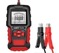 UTTASU Tester per batteria auto con display LCD, 12 V/24 V, tester per batteria al piombo-acido per auto, misurazione SOC/CCA/SOH, compatibile con AGM/Gel/EFB/Wet, 3-200 Ah, display da 2,7 pollici