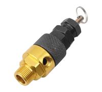 UTTASU Valvola di sicurezza per compressore d'aria BSP da 3/8" e 1/2", regolatore di tipo di controllo a bassa pressione da 13 MPa per sistemi pneumatici industriali, corpo in ottone filettato con