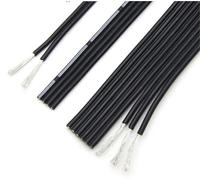 UTTDP Cavo in Rame Parallelo in Silicone da 5 m, 1 Pezzo - Cavo in Rame Intrecciato Isolato for Applicazioni ad Alta Temperatura(5Px22AWG)