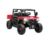 UTV ELETTRICO AIYAPLAY IT370-444V90RD - Ride-On per 3-8 Anni con Avvio Dolce, Musica MP3, Telecomando