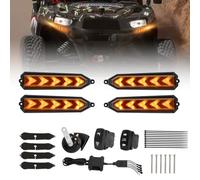 UTV - Kit indicatori di direzione con clacson da 115 dB, interruttore a bilanciere a freccia