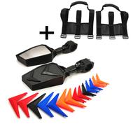 Utv Lato Specchietti Posteriore Vista Impugnatura Manico 1.75 " Barra Per