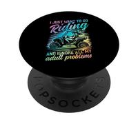 UTV per le donne voglio solo andare a cavallo amanti UTV tie dye PopSockets PopGrip Adesivo