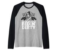 UTV SXS Sittin Pretty Off Road Girl Princess Maglia con Maniche Raglan