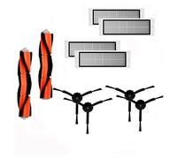 UTVTNPUKM 2pcs Pennello Principale + 4pcs Filtro HEPA + 4pcs Brush Laterale Brush Fit For Xiaomi Vacuum 1 Fit For Roborock S50 S51 S55 E35 PARTE DEL VUOTO DI ROBOT Accessori per aspirapolvere