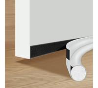 UTXN Paraspifferi per Porte 37in/96cm Paraspifferi per Porta monolaterale Paraspifferi per Porte sotto la Porta Paraspifferi di riduzione del Rumore Calore Antipolvere (Bianco)