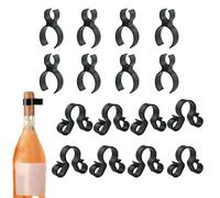 UtySty Confezione da 16 bottiglie di champagne con clip di sicurezza per fuochi d'artificio, per feste di compleanno, matrimoni, cerimonie, Natale, night club, anniversari, singolo + doppio foro